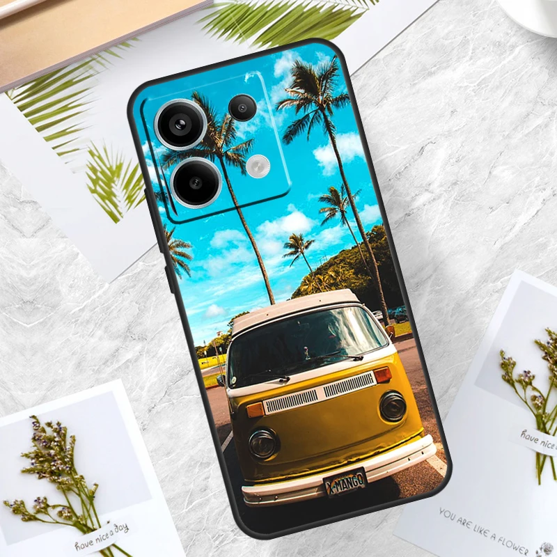 Combi Van Surf Case For Redmi Note 12 9 10 11 13 Pro Plus 9S 10S 11S 12S Cover For Redmi 12 10C 12C 13C