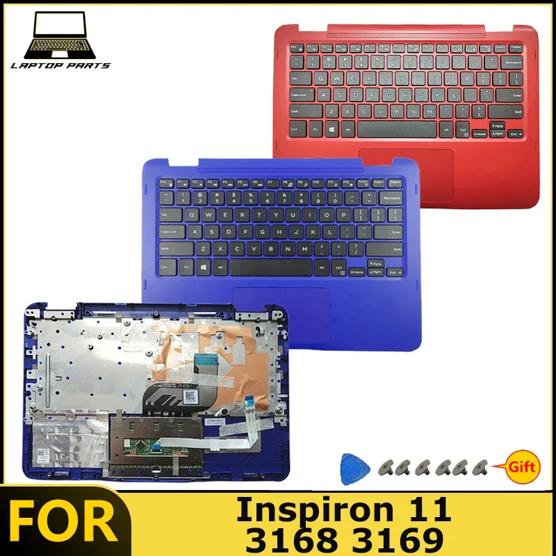For Inspiron 11 3168 3169 Laptop Palmrest with Keyboard US New replacement parts