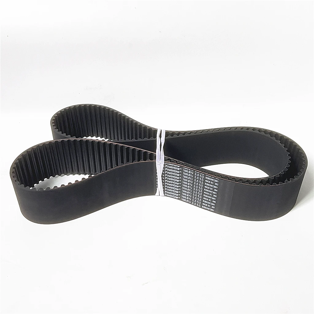 PowerGrip 1600-8YU 200 Teeth Arc Tooth Timing Belt 3D Printer Engraving Machine CNC Lathe Robot Spindle Generator Drive Belt