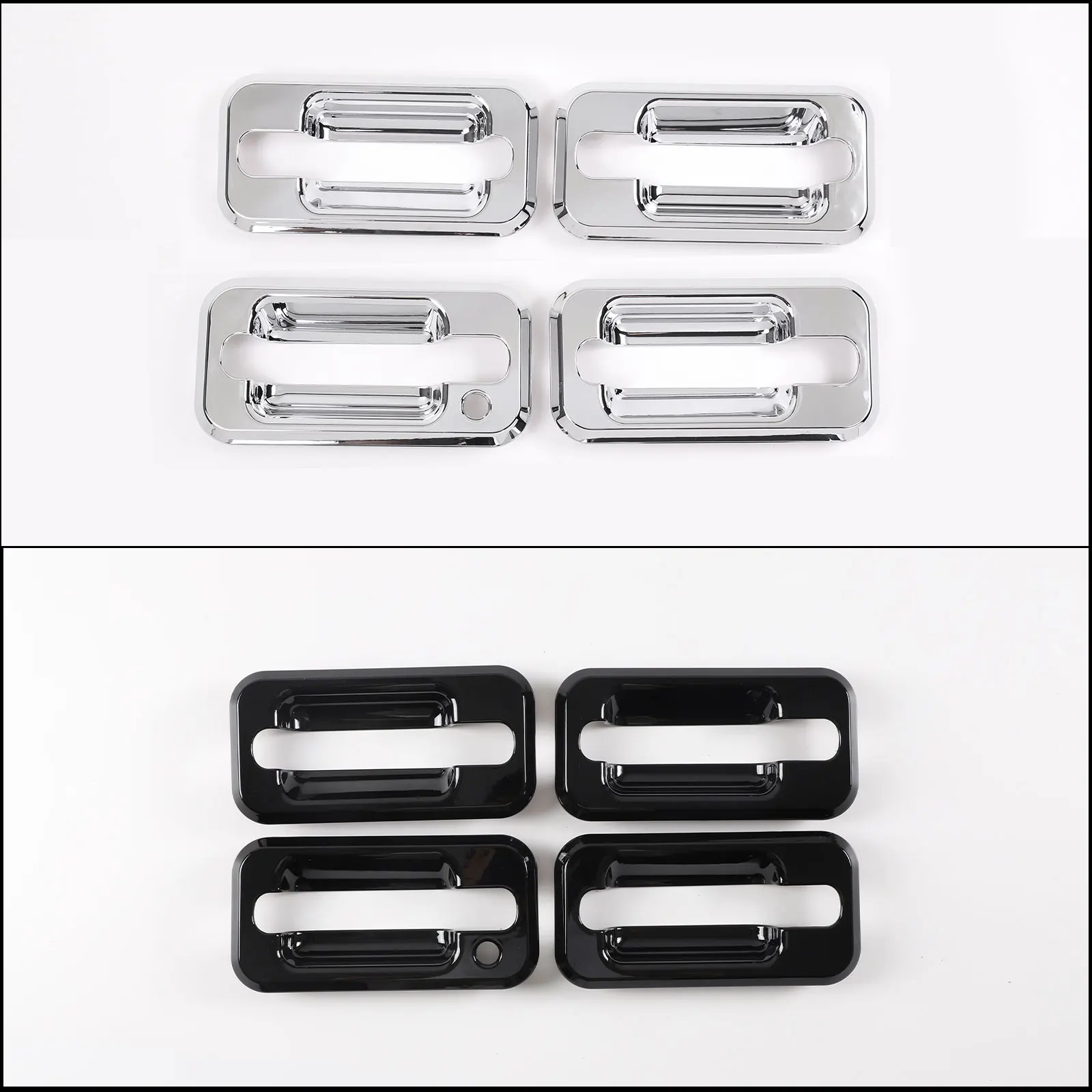 cheya ABS Chrome Car External Outer Door Handle Bowl Cover Trim for Hummer H2 2003-2009 Exterior accessories 4 PCS