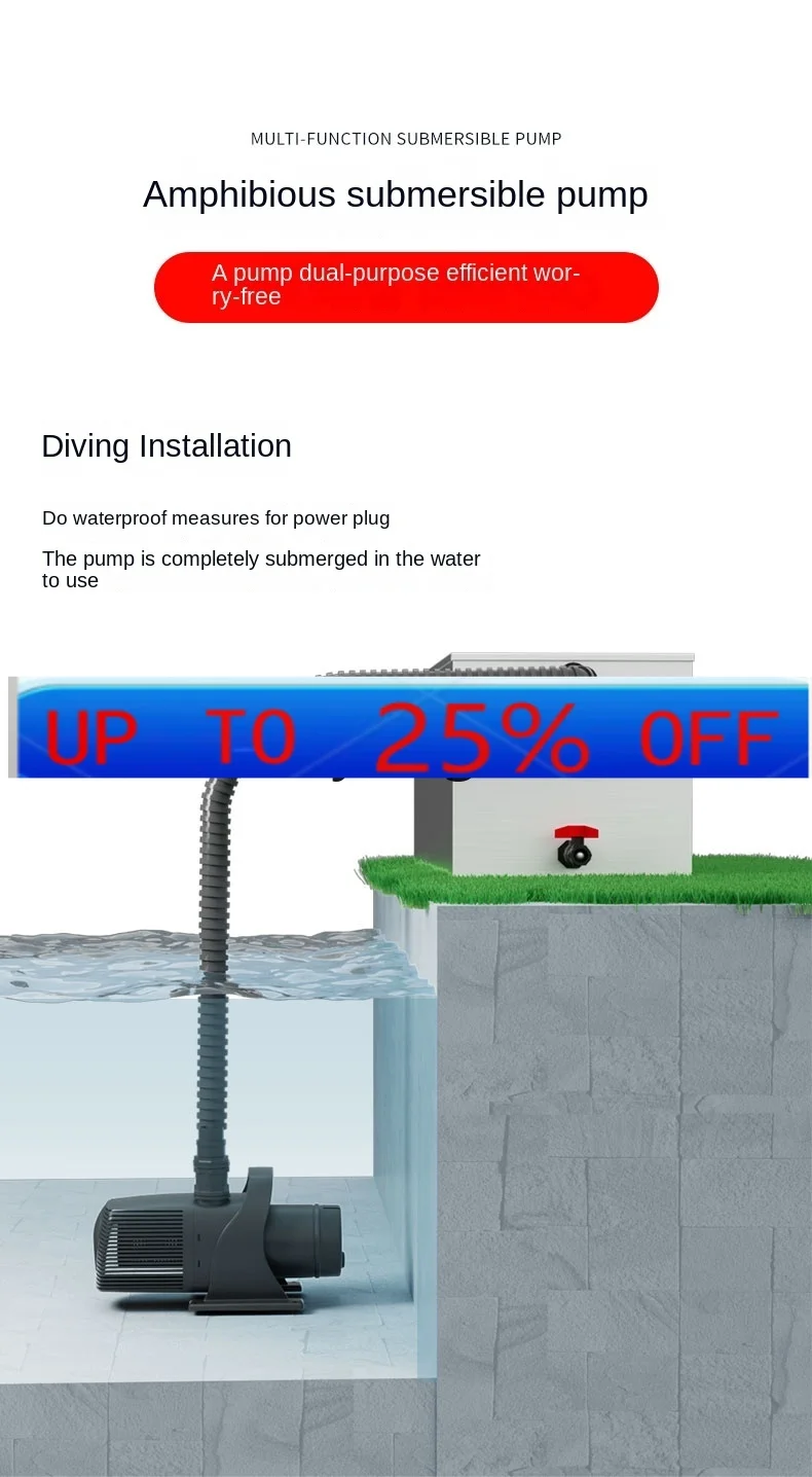 

CX fish pond seawater pump high lift large flow 220v submersible pump corrosion resistance