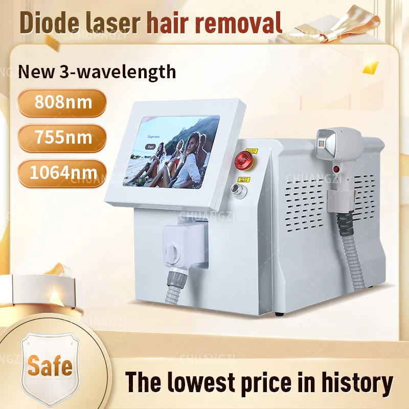 2024 ice titanium big power CE approved laser 808nm 755nm 1064nm High Power 2000w laser hair removal machine