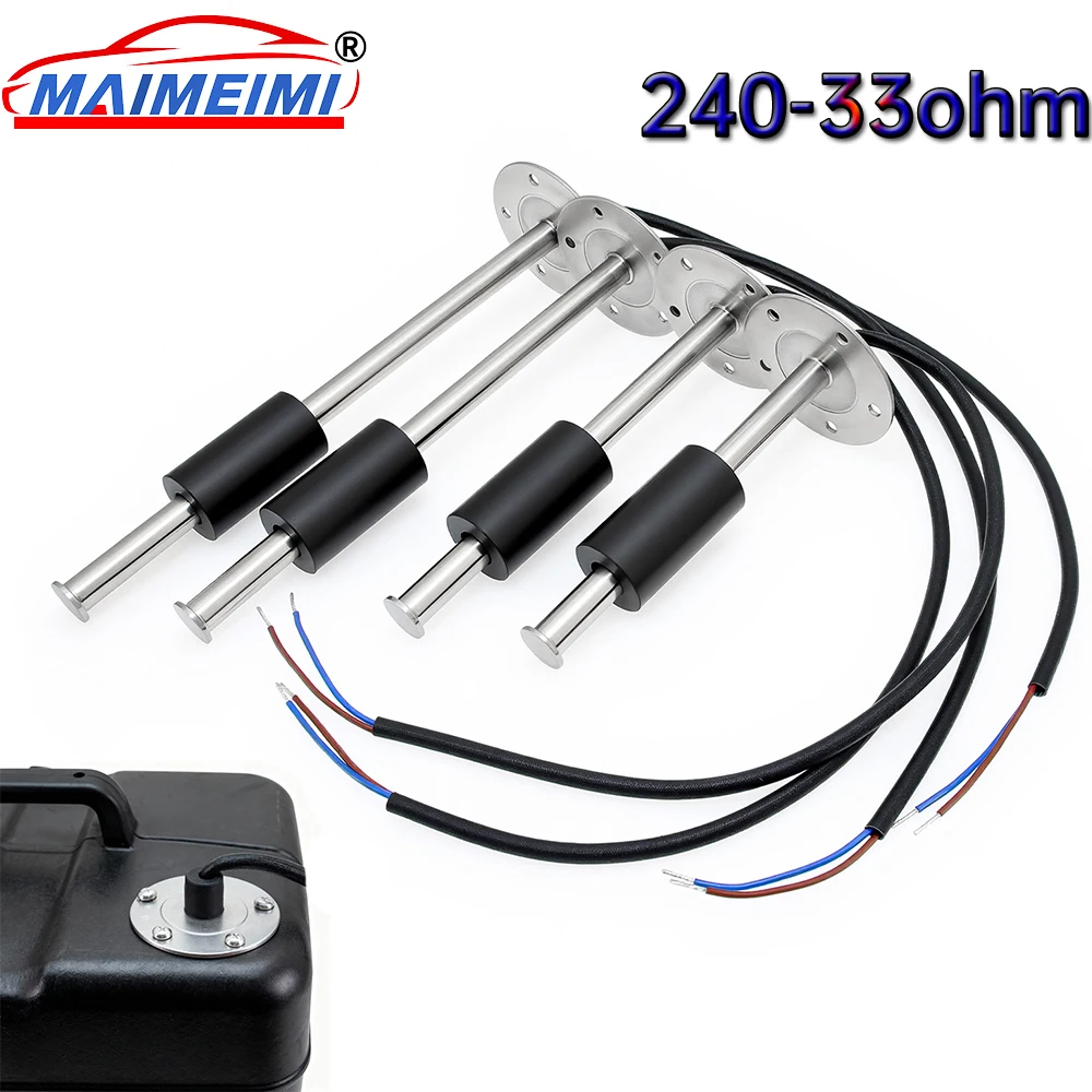 240-33ohm Marine Boat Yacht Car Oil Liquid Tank Fuel Sender Water / Fuel level Sensor 100MM-600MM with screws