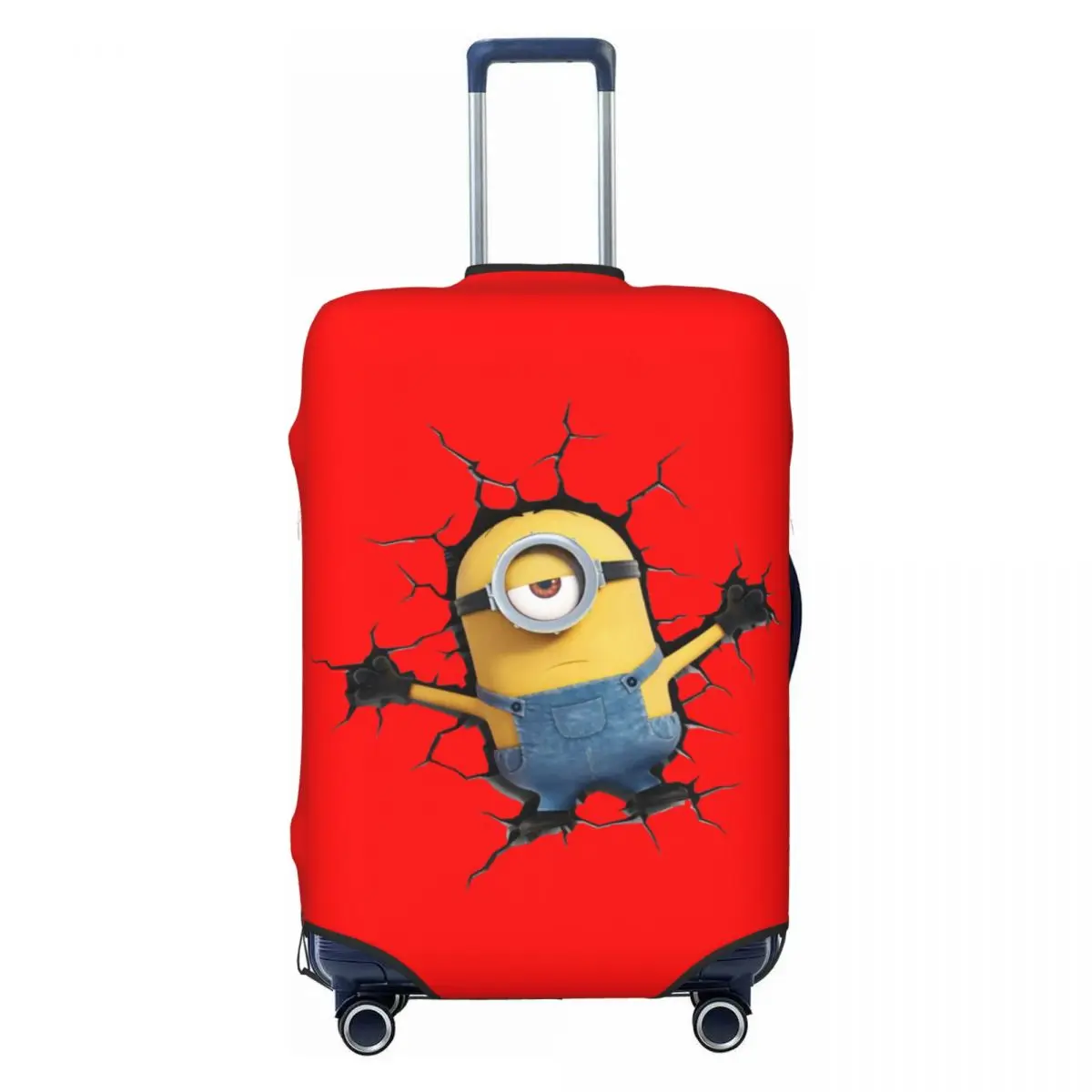 

Custom Funny Anime M-Minions Cartoon Luggage Cover Protector Washable Travel Suitcase Covers