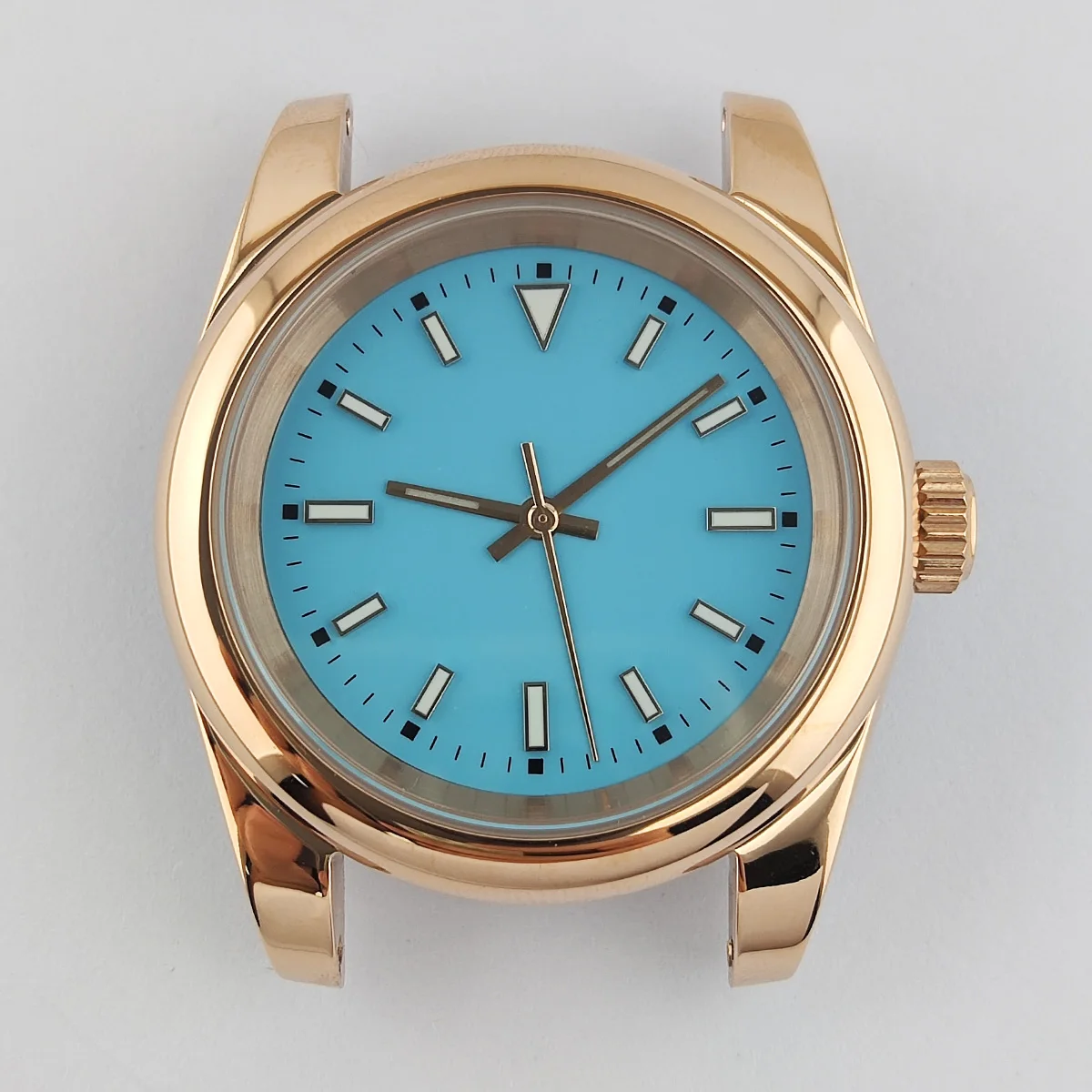 39mm Watch Case NH35 Case NH35 Dial Custom Logo Stainless Steel Sapphire Glass Case Watch Accessories Parts Fit NH35/36 Movement