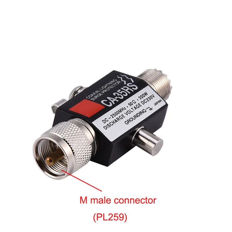 CA-35RS de CA-23RS de diamante PL259 SO239, repetidor de Radio, conector Coaxial tipo N MPG, Protector contra sobretensiones de antena anti-rayos