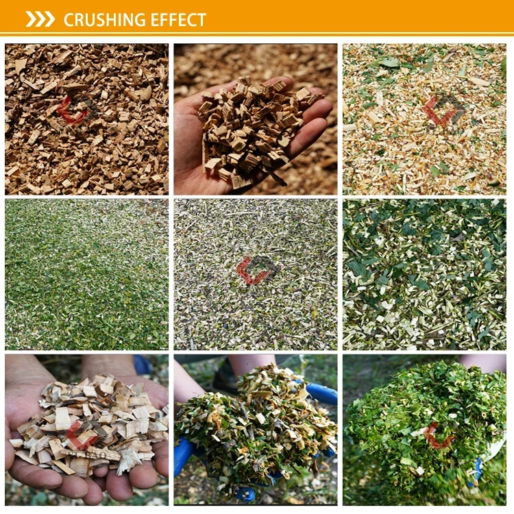 Déchiqueteuse de bois industrielle mobile, machine