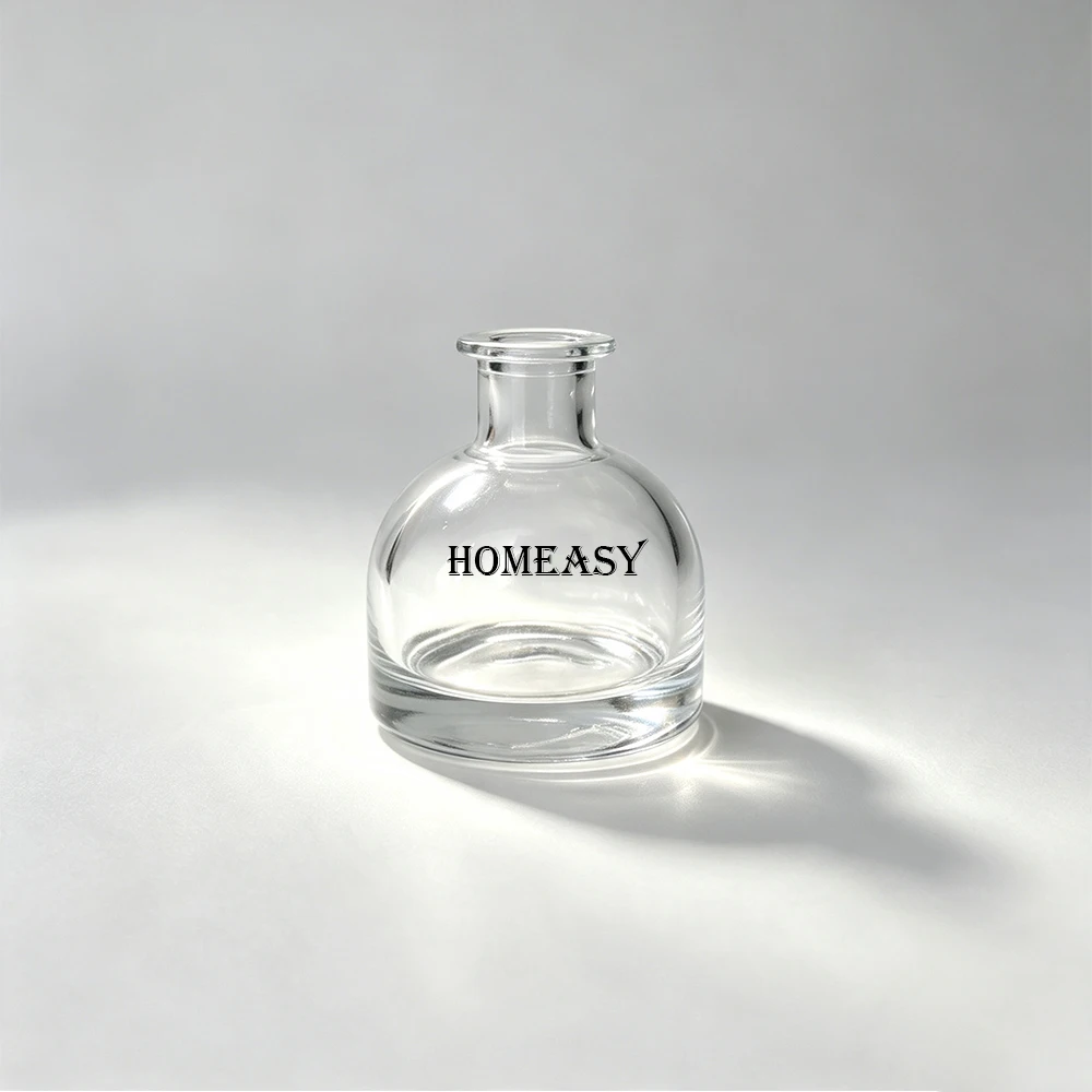 50ml 100ml Half Round Empty Reed Diffuser Glass Bottle Refill Fragrance Oil Vase Home Hotel Spa Aroma Decor