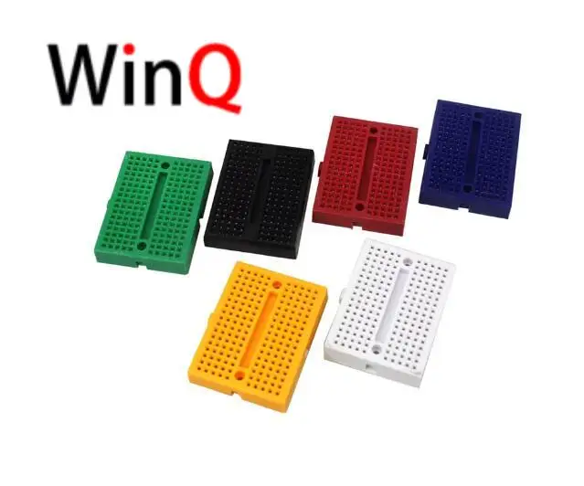 Mini placa de pruebas SYB-170, placa de experimentos, mini placa de pruebas de colores, placa de pruebas entrelazada