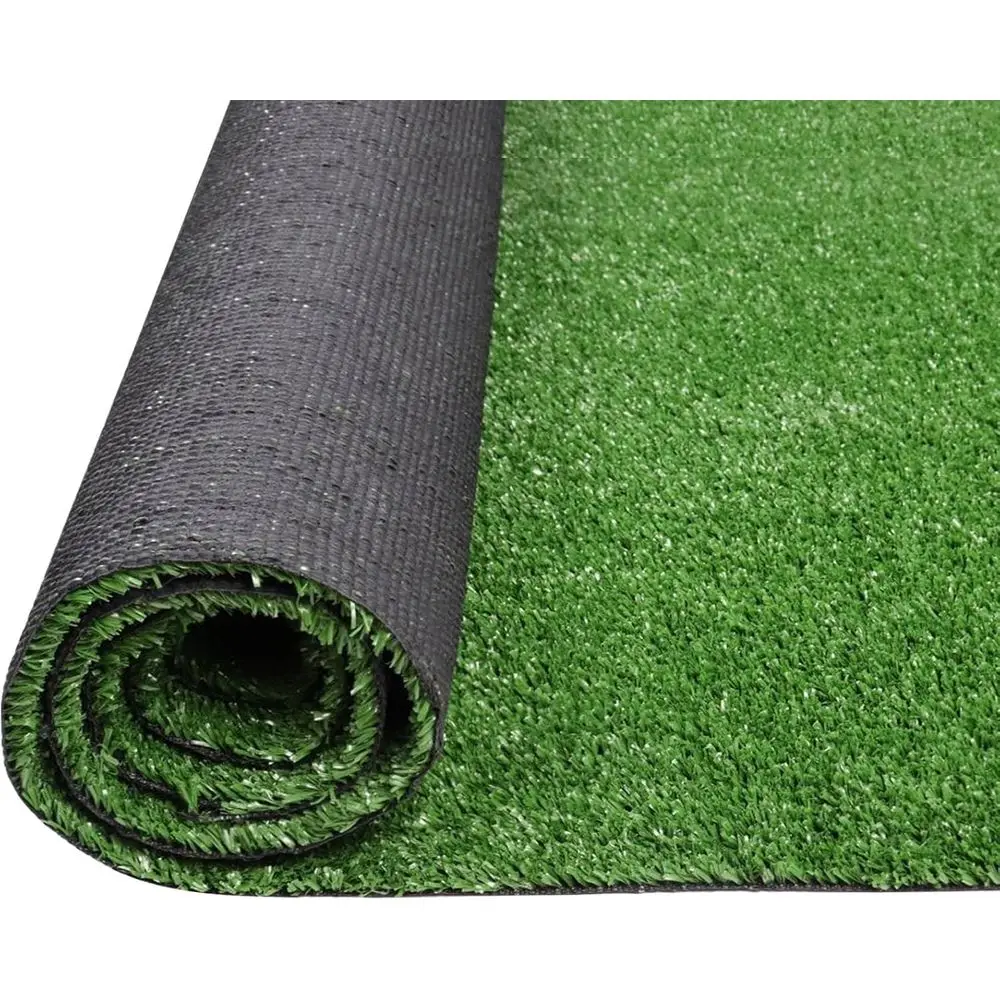 

4' x 18' Artificial Turf Door Mat with Drainage, 0.4 Pile Height, Ideal for Lawn, Pet Area, and Outdoor Spaces