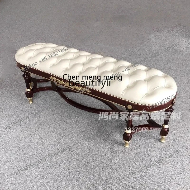 

cc182Английский прикроватный табурет для спальни Азиатский табурет из красного дерева для отдыха Европейский османский резной прикроватный табурет на заказ R