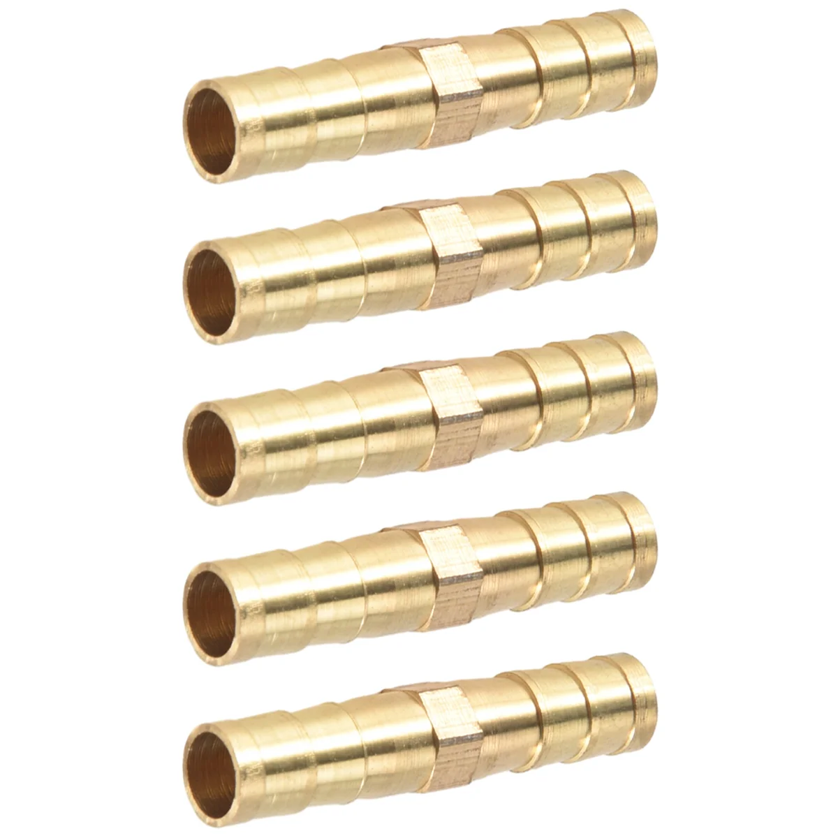 5pcs 6mm Inner Dia Air Gas Straight Hose Pipe Barb Coupler ConnectorJAS