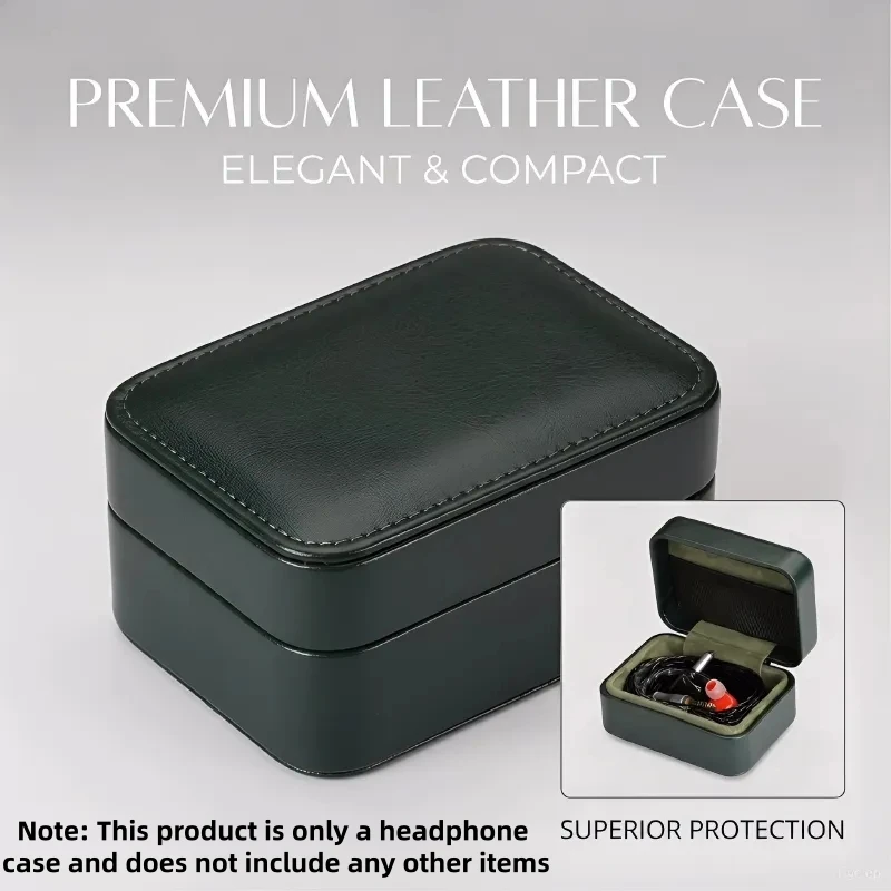 

XSL A01 Портативный чехол для наушников из искусственной кожи, сумка для хранения кабелей и зарядных устройств, многофункциональный, ударопрочный, компактный.