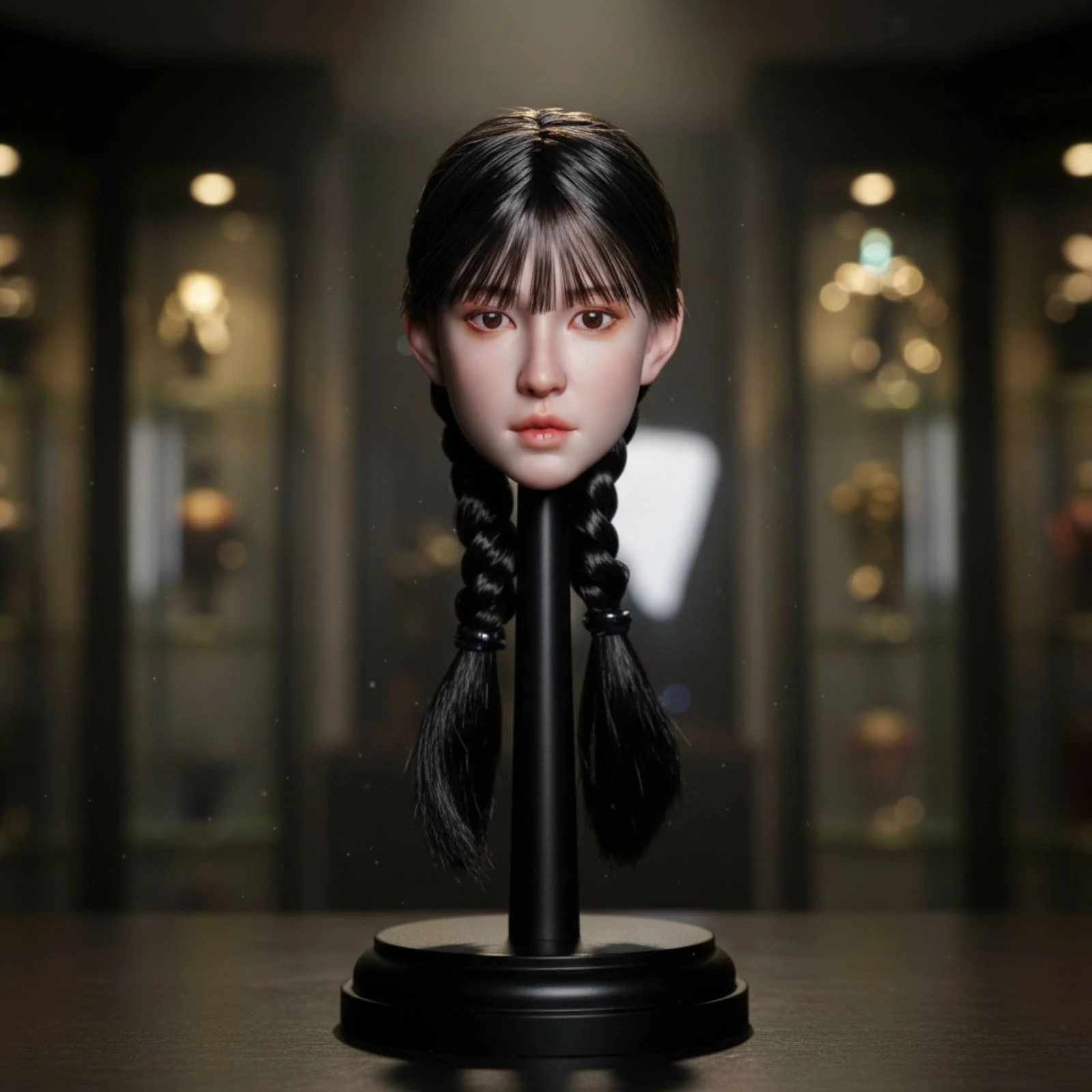 1/6 Female Head Head Piece Realistic Face Female Figure Head Fits Many Bodies Brand New for Collecting