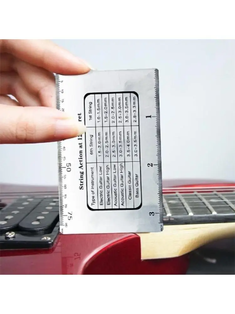 

Guitar String Measuring Tool Height Gauge Guitar Tool String Action Ruler Gauge