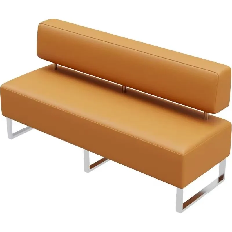Bank waiting area sofa, hairdresser, barber shop rest area, waiting area, card booth 60 cm wide and lengthened straight line