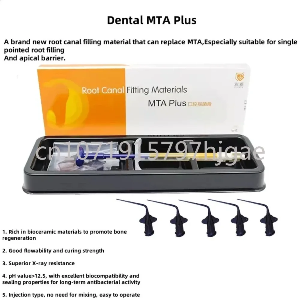 MTA Dental Material Root Canal Filling Fitting 1g Syinge Endodontic Sealing Liner Treatment Mta Plus Repair Cement Dentistry