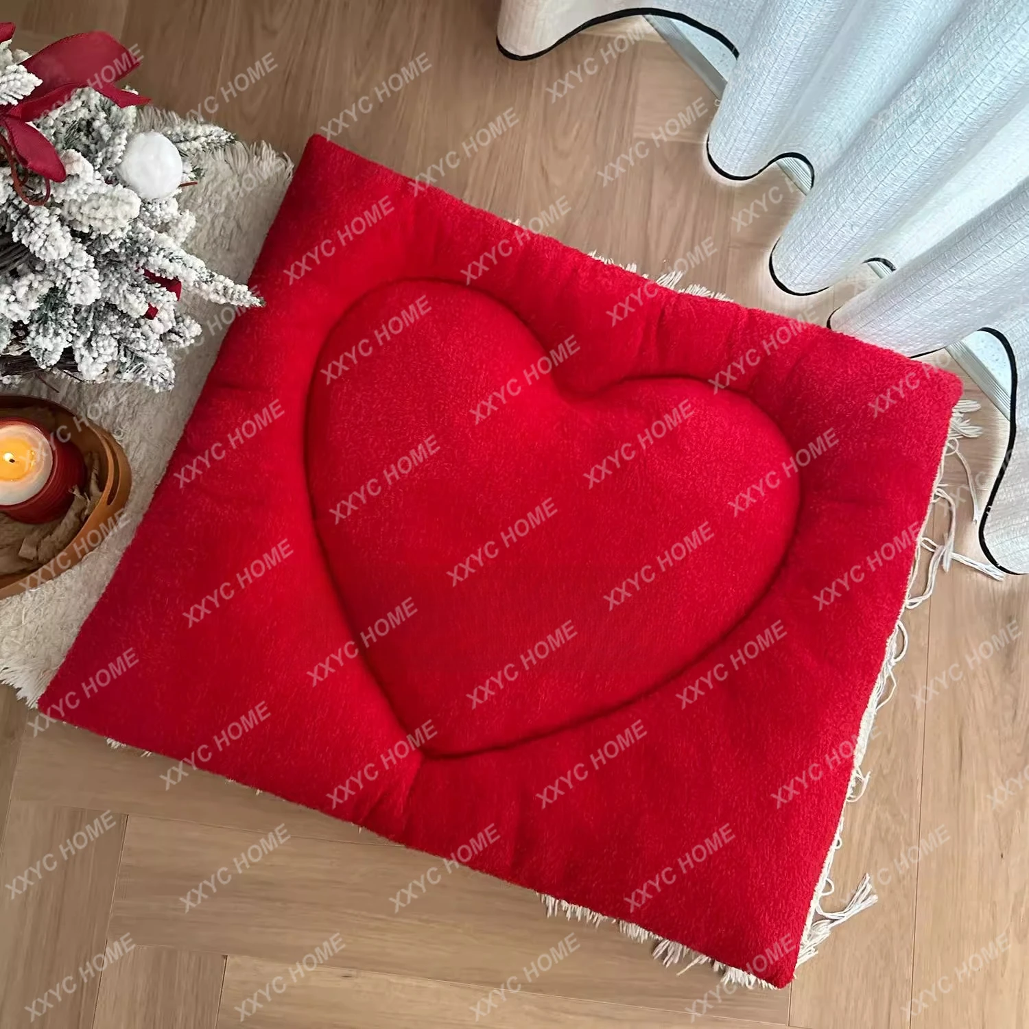 Tapis de couchage pour animaux de compagnie, amour de grande valeur, coussin pour chat, chien, animal de compagnie humain, coussin de siège partagé, chenil chaud, nid pour chat, automne et hiver
