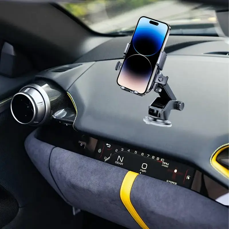 Держатель для мобильного телефона Автомобильный держатель для телефона на приборной панели Вращение на 360° Крепление для мобильного телефона Подставка на присоске Держатель для телефона для лобового стекла Air