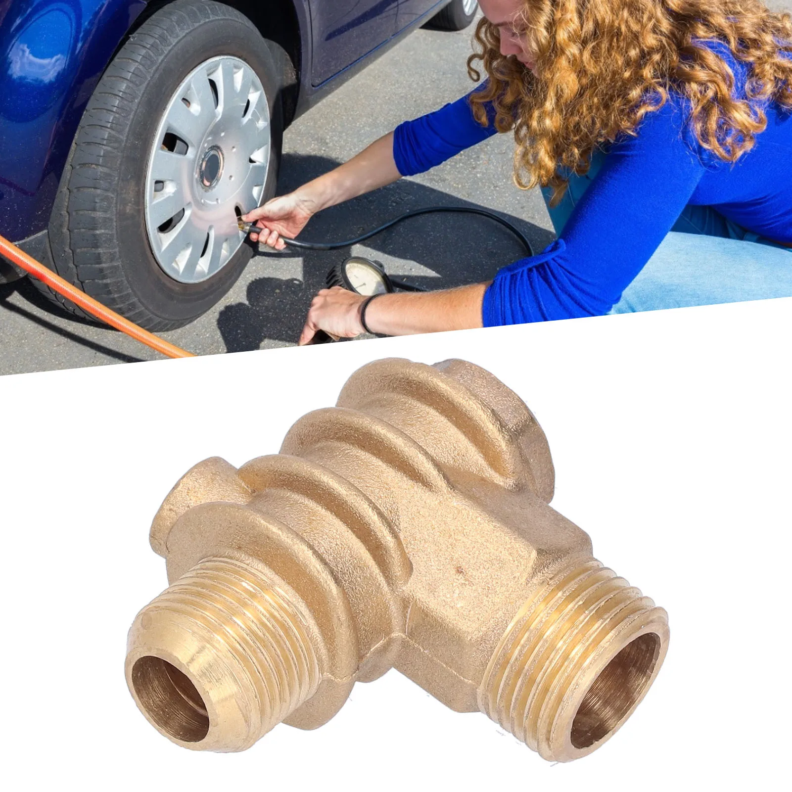 

Трехходовой обратный клапан для воздушного компрессора, латунный обратный клапан для гидравлических и пневматических систем, обратный клапан для воздушного компрессора