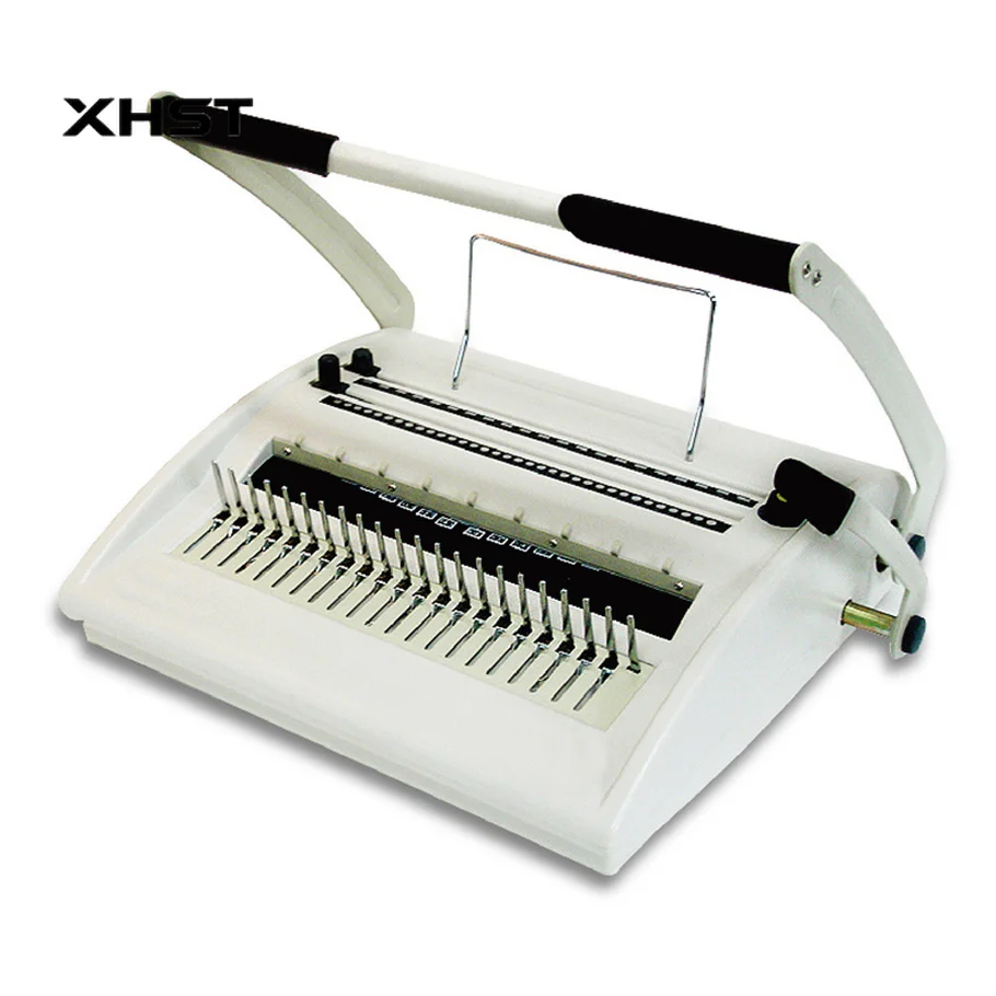 SG-ST800 2025 Hot Selling Comb and Wire Binding Machine Office Use Manual Paper Hole Punching Notebook Binding Machine