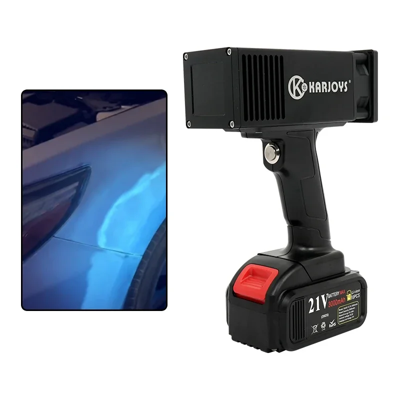 

TLF Портативная автомобильная пластиковая беспроводная лампа для отверждения, распыление краски, автомобильная краска, обнаружение дефектов, перезаряжаемая ультрафиолетовая лампа DC21V