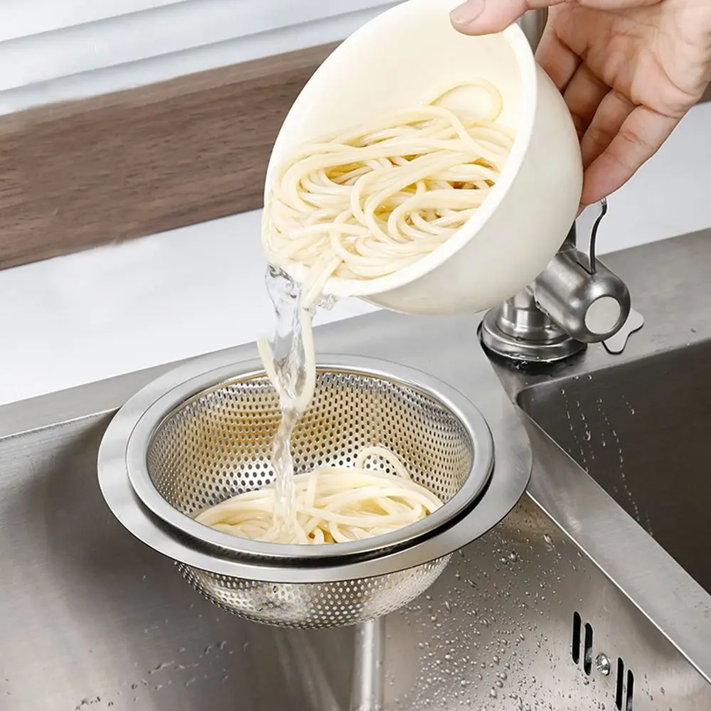 

Drain Water Basket Sink Drain Basket Kitchen Basin Organizer Stainless Steel Filter Storage Shelf Hanging Swan Shape