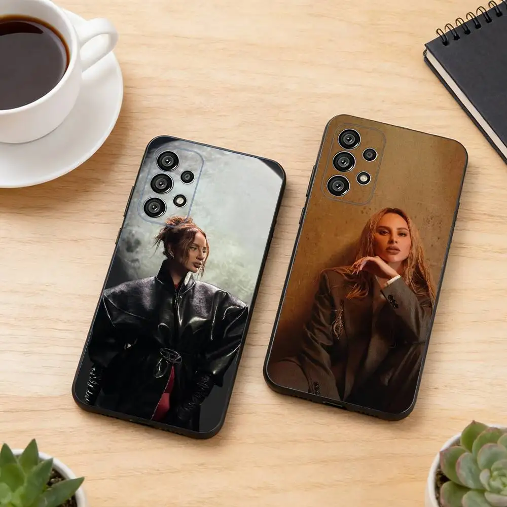 Funda para Teléfono Anna Asti S-Singer para Samsung S25, S24, S21, S22, S23, S30, Ultra, S20, Plus, Fe, Lite, Note, 10, Negra
