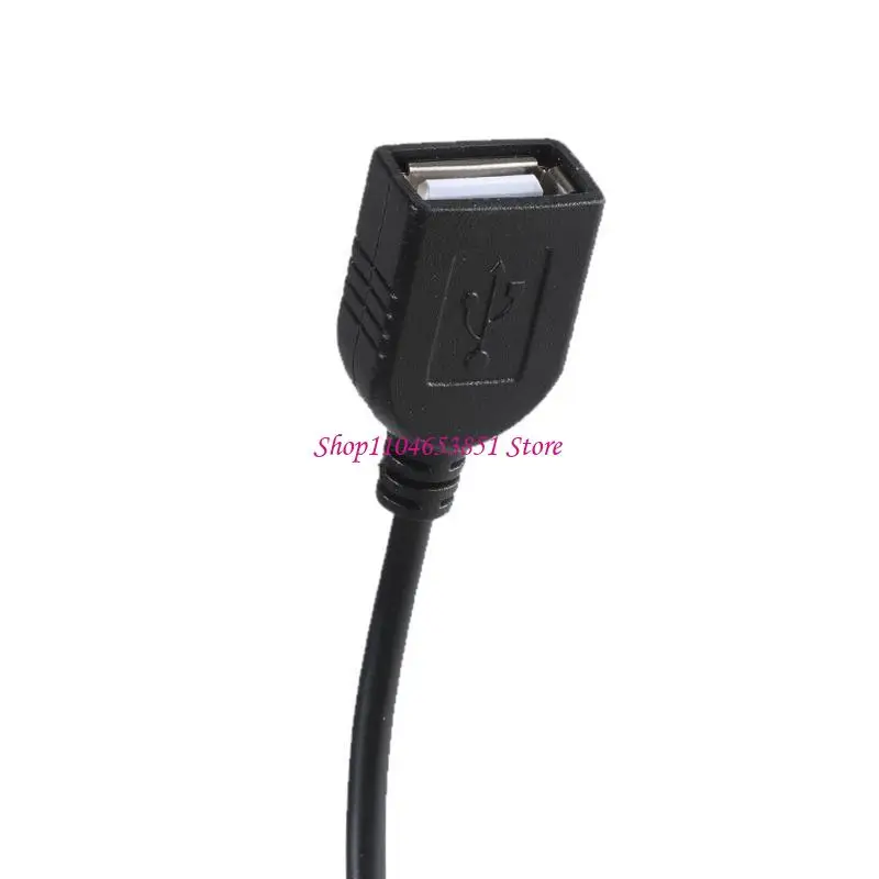 USB Extension Cord Wire with Power Indicator Light and Switches 32cm Length for USB Fan and Desktop Lamp 5V2A Charging