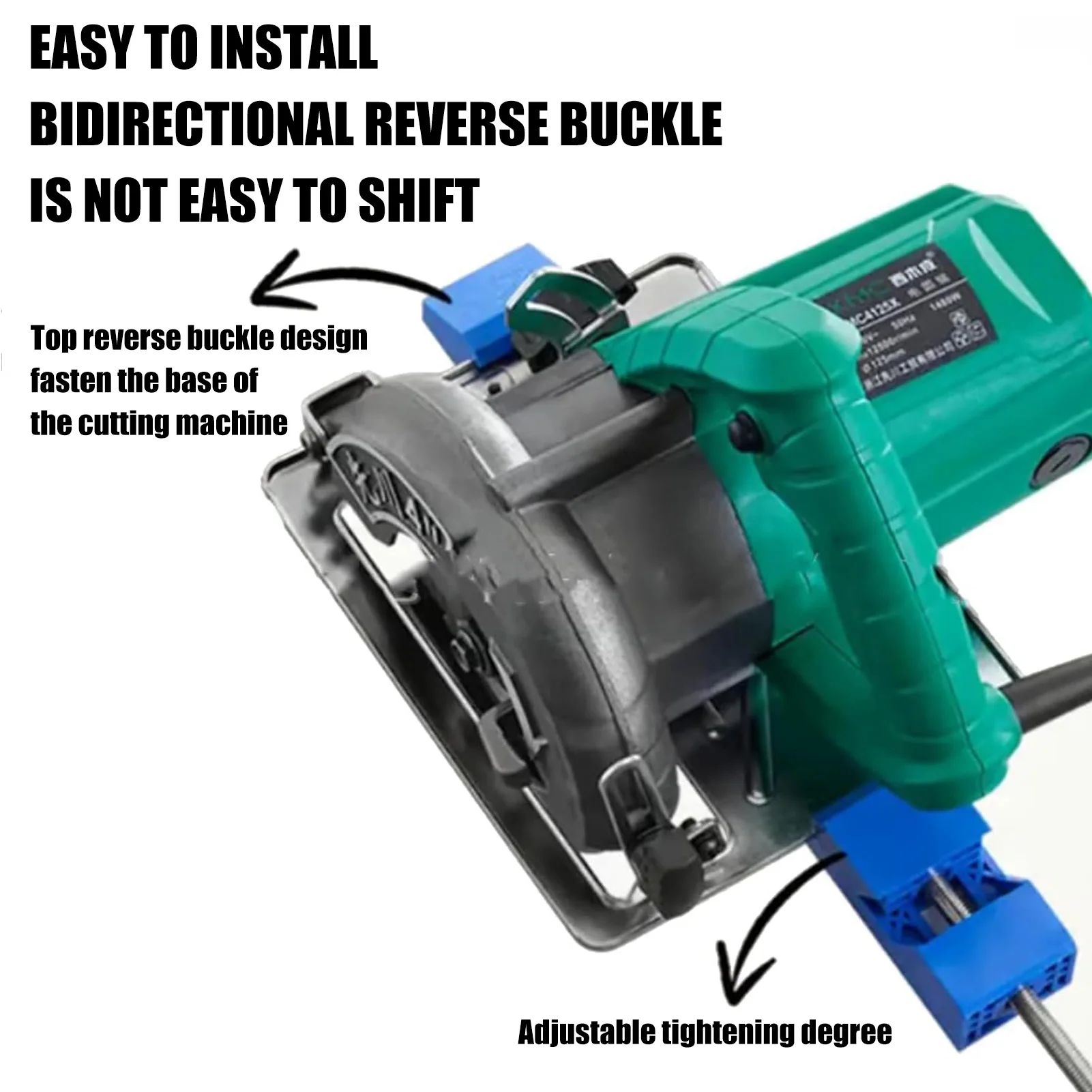 Guia de base ajustável para máquina de corte, leve e fácil de transportar, suporte de cortador ABS adequado para tarefas de corte e fresagem