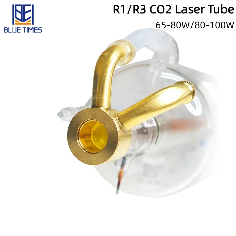 Bliuetimes YongLi 65 واط 80 واط 100 واط CO2 الليزر GlassTube R1/R3 طول 1050/1250 مللي متر ضياء 80 مللي متر لآلة القطع بالليزر CO2