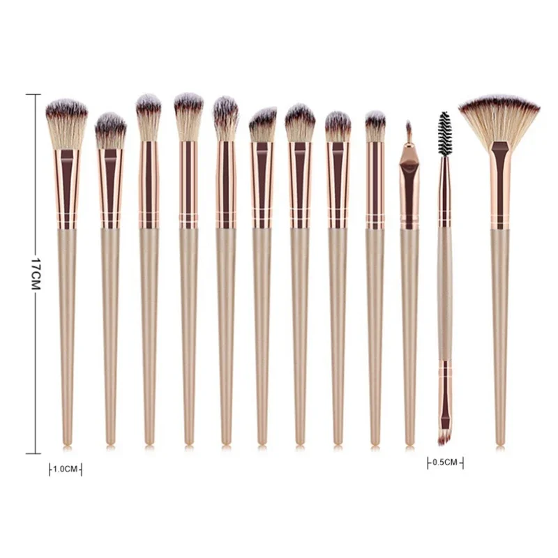 YSDO 8/10/12PCS Makeup Brushes Set Cosmetic Powder Eye Shadow Foundation Brush Eyeliner Eyelash Professional Make up Beauty Tool