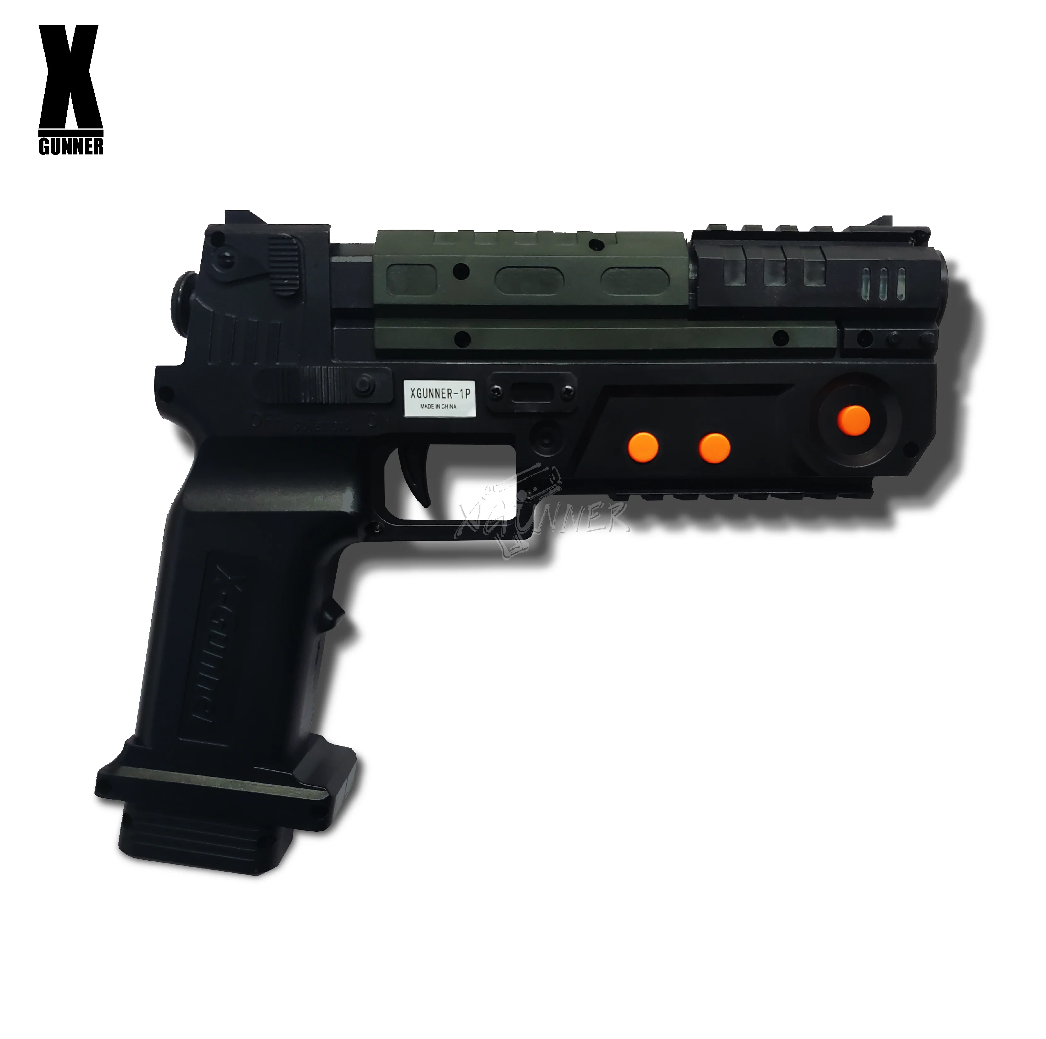 X-GUNNER XGUNNER 2,4G pistola de luz inalámbrica para juegos, pistola de luz inalámbrica, pistola somatosensorial, funciones de exceso lejano GUN4IR, dos pistolas