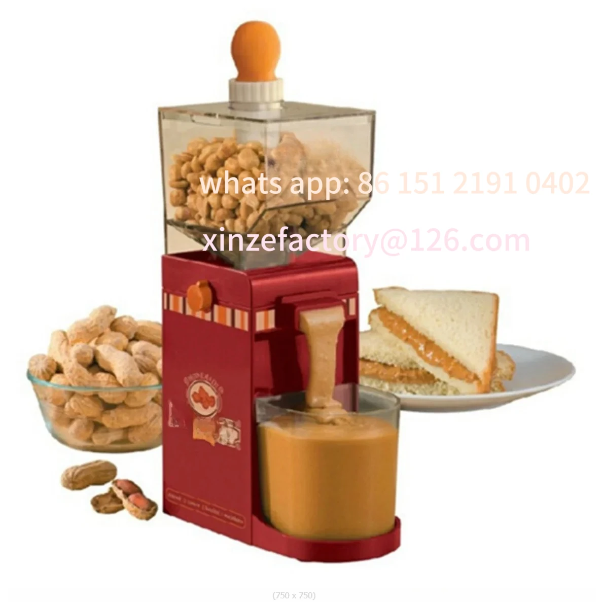 Customizable 110V Nut Grinding Home Small Peanut Butter Machine Automatic Food Machine Nut Grinding