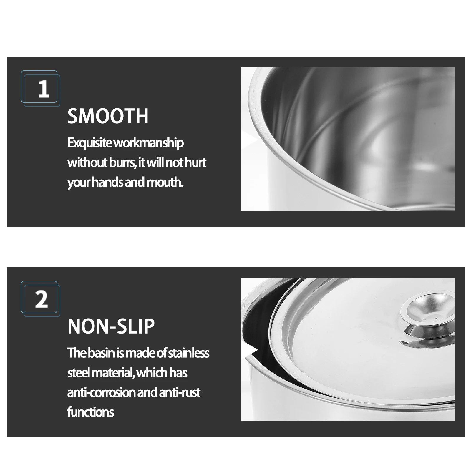 

Stainless Steel Mixing Bowl s Multifunctional Kitchen Baking Grease Container Strainer Home Essentials Easy Clean Bowl Set