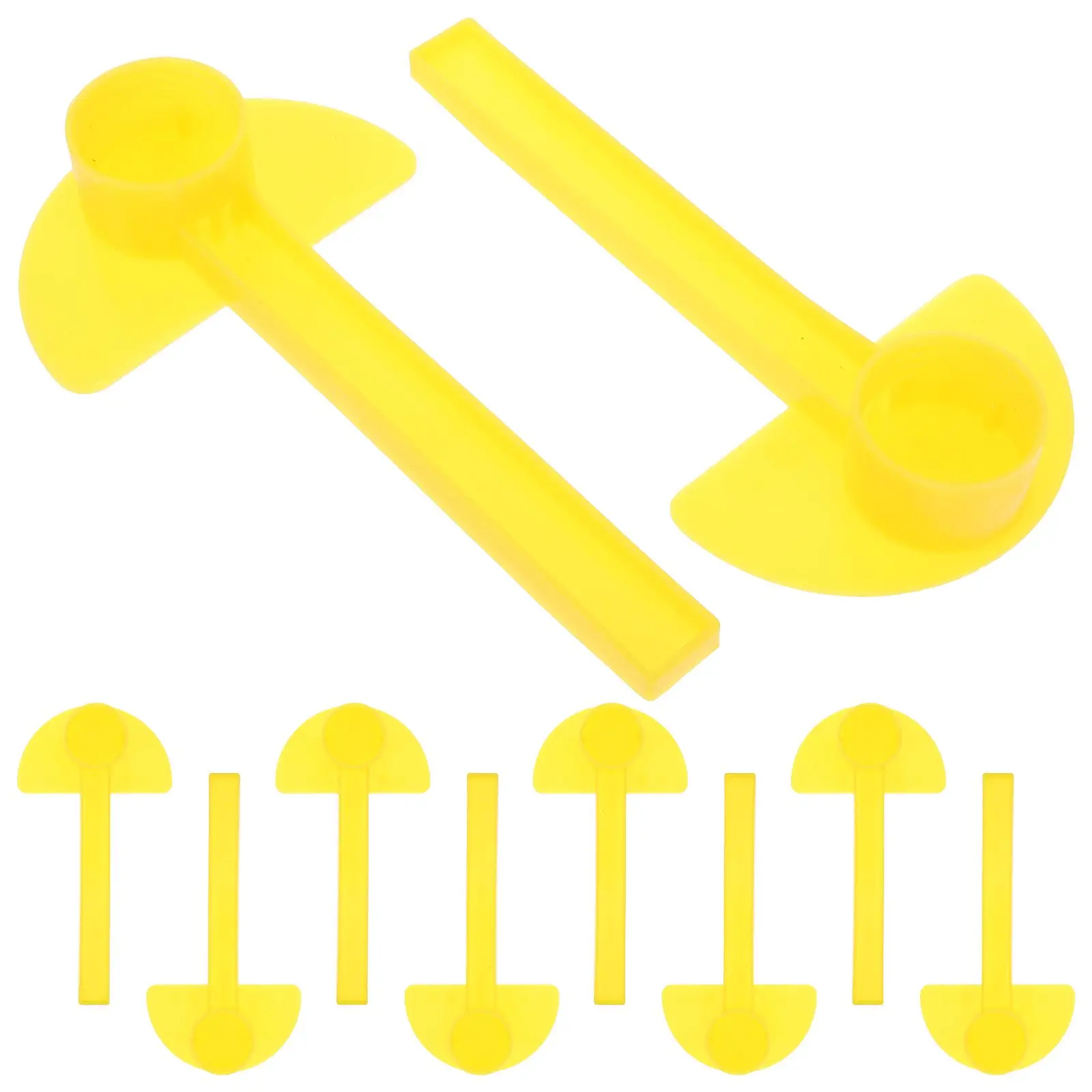 

10Pcs Nest Door Cups Yellow Bee Water Feeder Plastic Beekeeping Tool Garden Feeder For Bee Keeping Watering Station