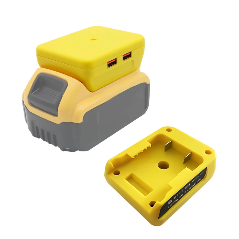 Connector Adapter Dual USB Power Bank Mobile Phone Charger For DeWalt For Milwaukee 18V 20V Lithium Ion Battery For M18 DCB183