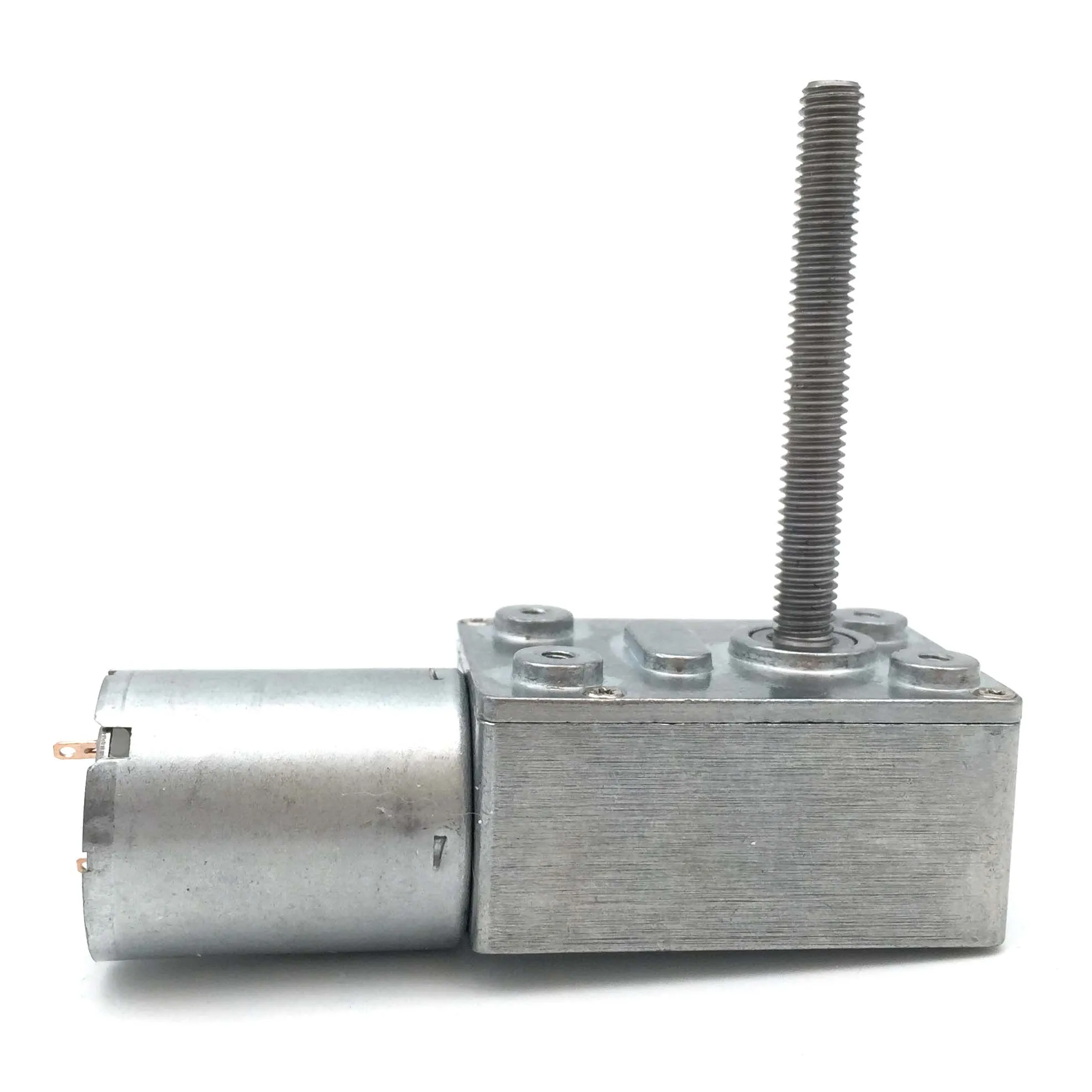 JGY370 DC 6V 12V 24V Worm Gear Motor 6-150RPM Self Locking High Torque Electric Metal Turbo Worm Gear Motor Gearbox Reducer