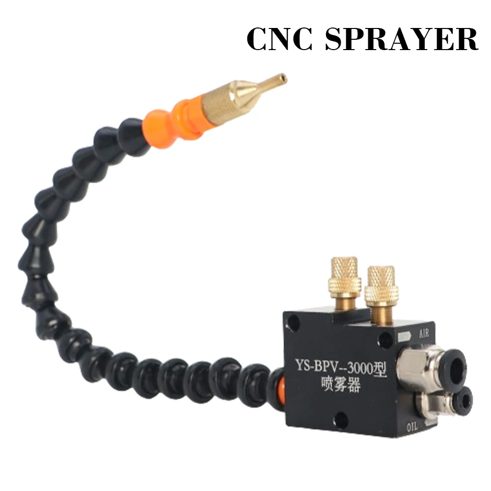 

CNC Mist Coolant System CNC Mist Sprayer Self-priming for 8MM Air Pipe CNC Lathe Milling Drill Engraving Machine Tool