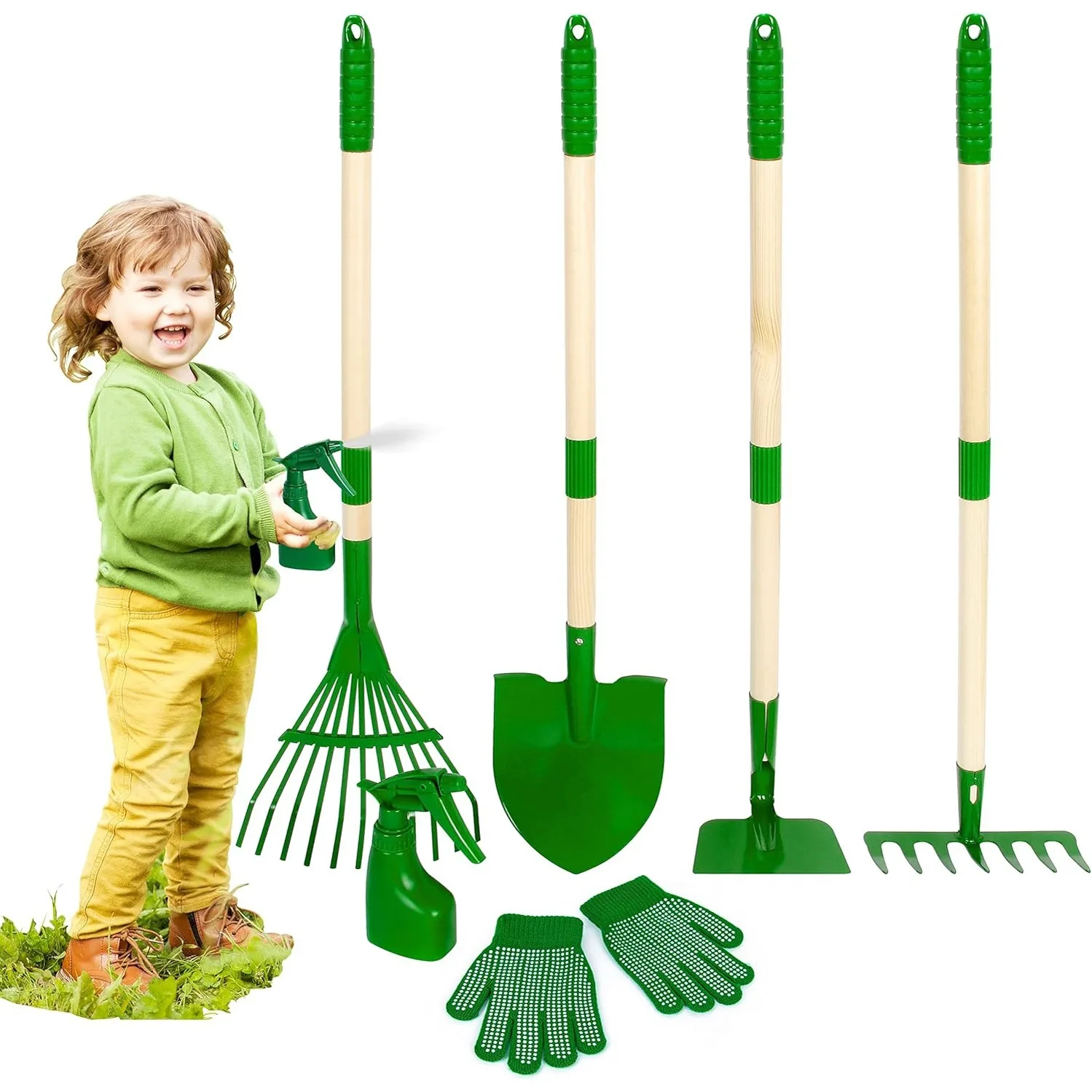 1/4/6pcs Kids Gardening Tools Set Outdoor Digging Weed Toys Detachable Handle for Planting Household Farming Garden Flower