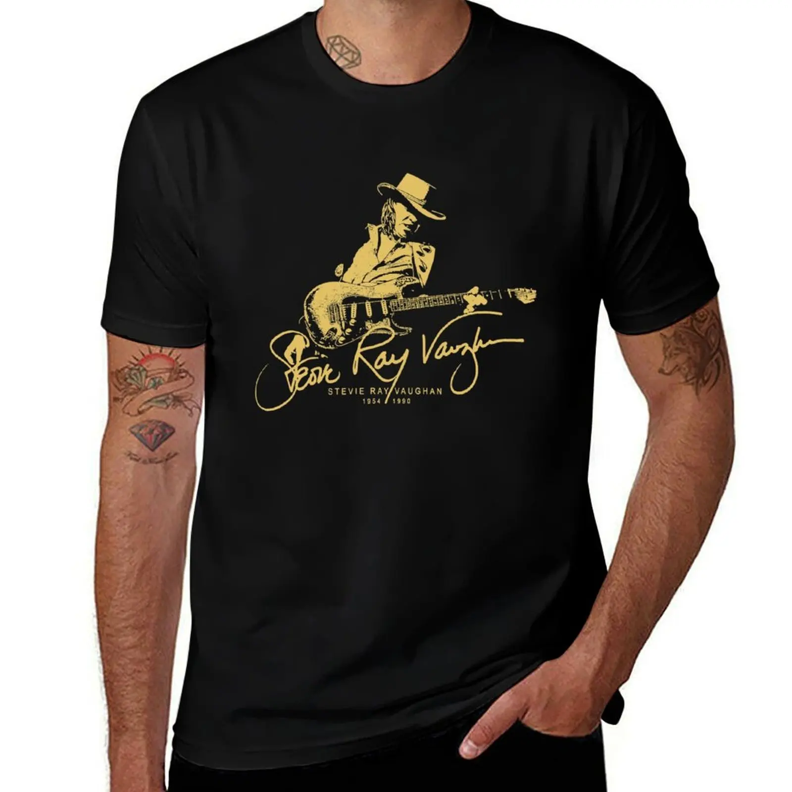 

Stevie Ray Vaughan Fan Art Design T-Shirt man tshirt funny t shirts man anime t shirts for man T-shirt