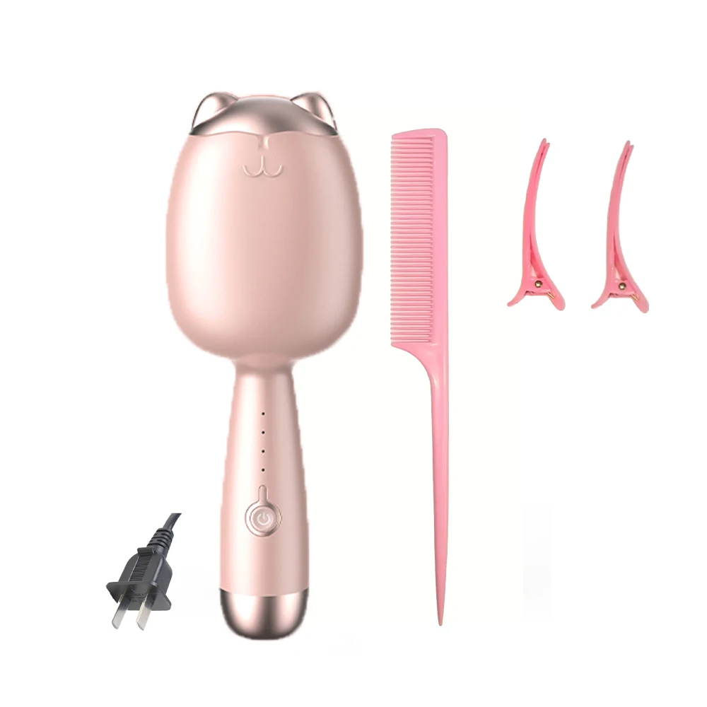 32MM Egg Roll Hair Waving Iron Purple Curling Wand Professional 2 Barrel Curling Iron, Hair Curler Crimper Waver Styling Tools