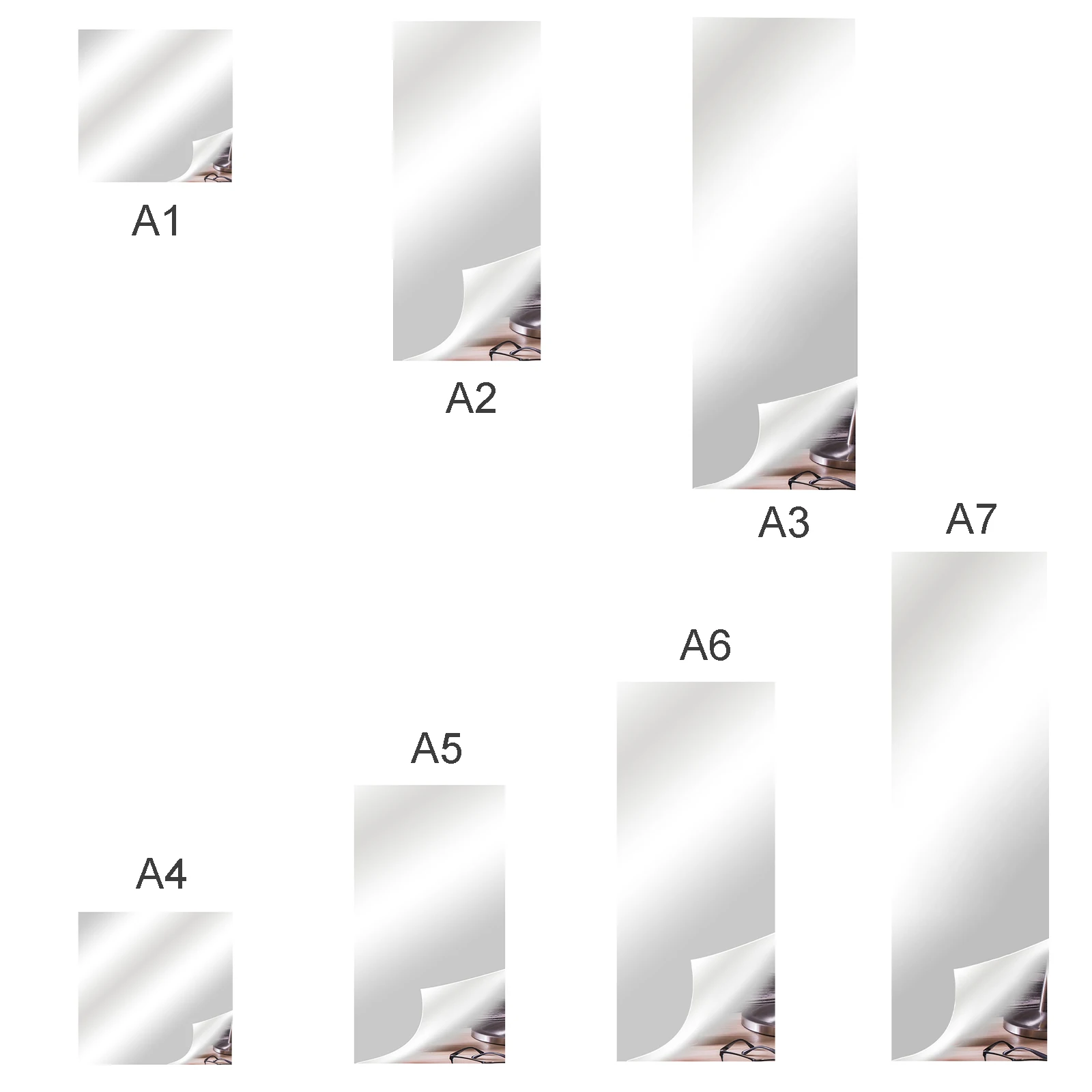 ZK40 Mirror Wall Stickers Modern DIY Art Home Decoration Square Stickers Living Room Bedroom(Thickness 0.2mm, Size 50cm * 200cm)