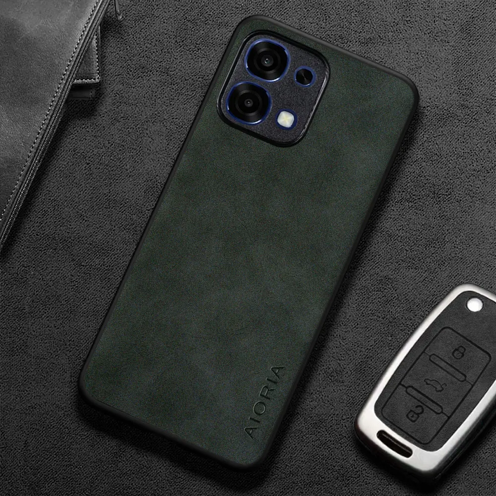 Per OPPO A6 Pro A5 Pro Custodia Capa Semplice ed elegante stile business Premium PU Custodia in pelle per telefono coque funda