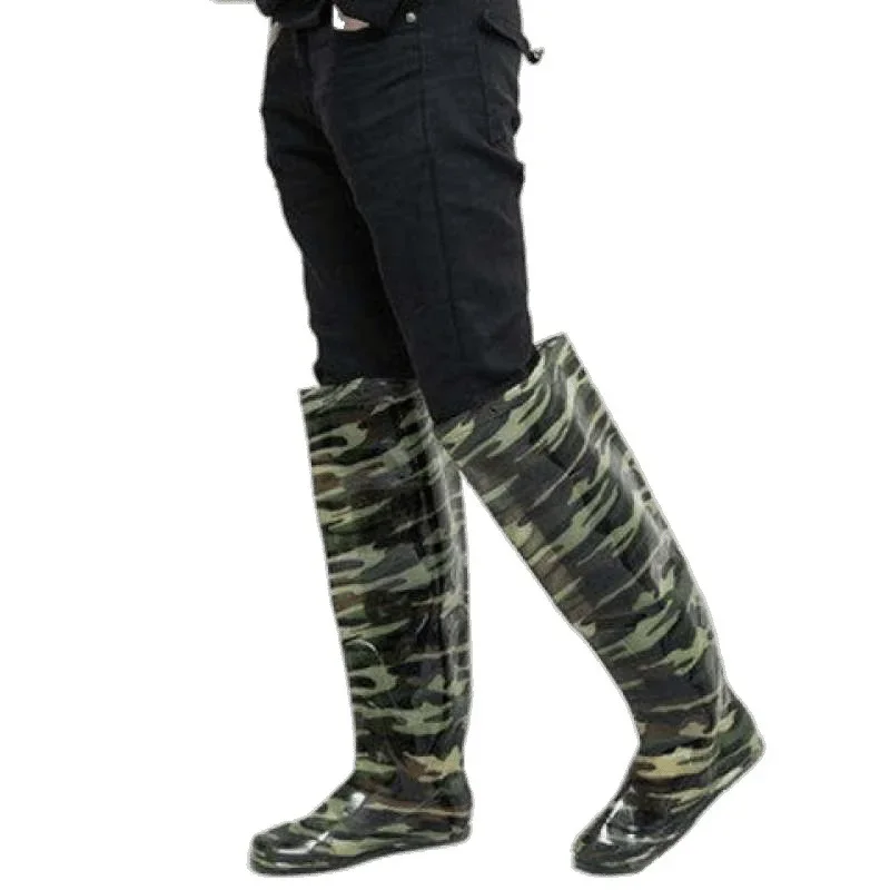 

Outdoor Super High Tube Men's And Women's Water Pants Fishing Shoes Over The Knee Outdoor Fishing Waterproof Equipment