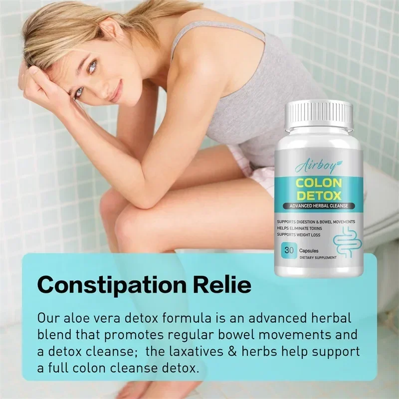 Colon Detox - Powerful Natural Cleanser, Intestinal Cleansing, Digestion, Helps with Constipation & Bloating