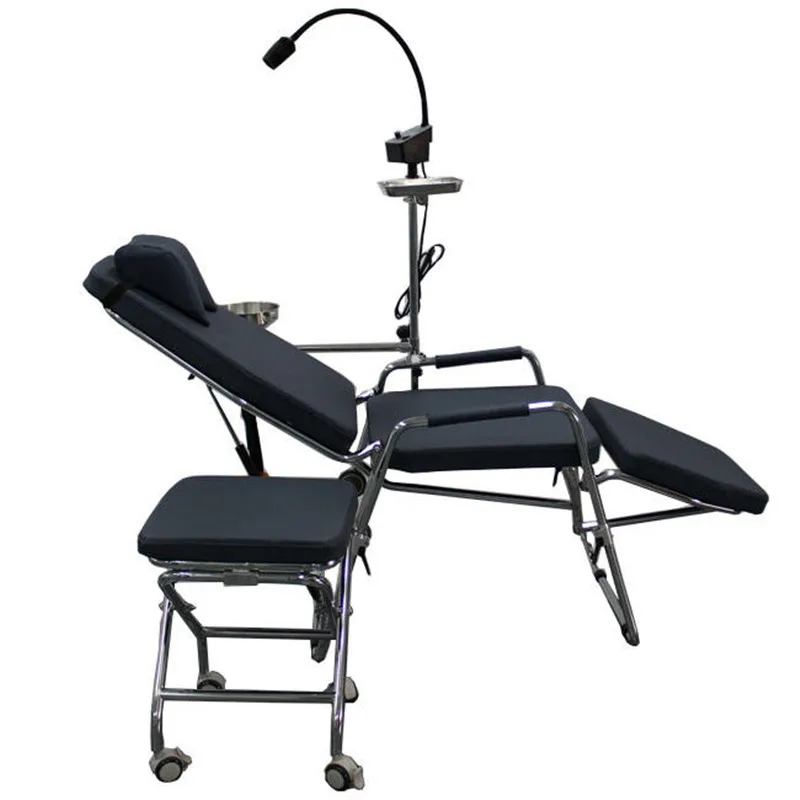 Best Quality Foldable Portable Beauty Salon Chair LED Lighted for Easy Transport Ideal for Clinic Use