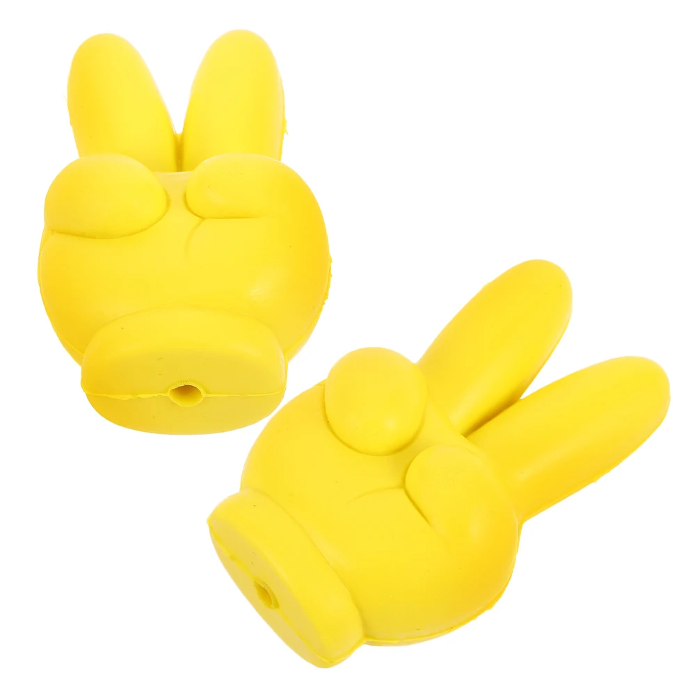 

2Pcs Car Antenna Balls Yellow Creative Exterior Decoration Auto Accessories PU Material Easy Installation