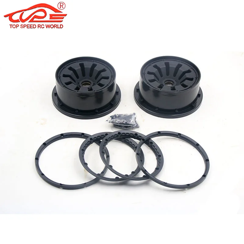 Upgrade Tire Parts Wheel Hub Rear or Front Kit for 1/5 Scale Rc Car Gas HPI ROFUN BAHA ROVAN KM BAJA 5B SS Buggy Truck Parts