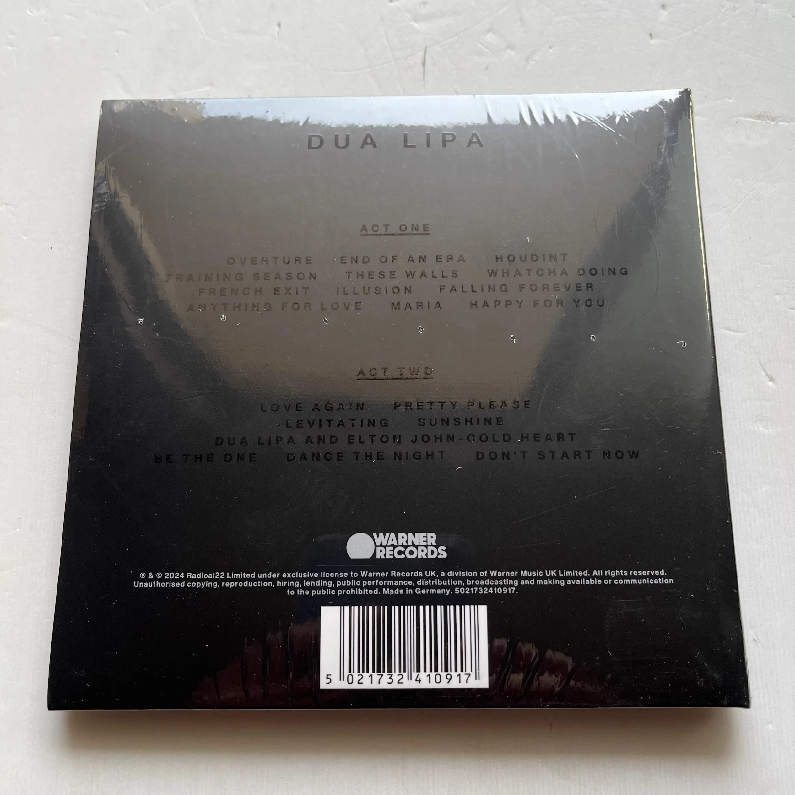 새로운 Dua Lipa 음악 CD 라이브 로얄 앨버트 홀 앨범 2pcs 음악 레코드 코스프레 워크맨 자동차 사운드 트랙 박스 파티 음악